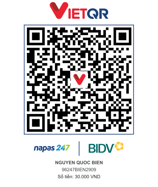 QR Thanh toán BIDV
