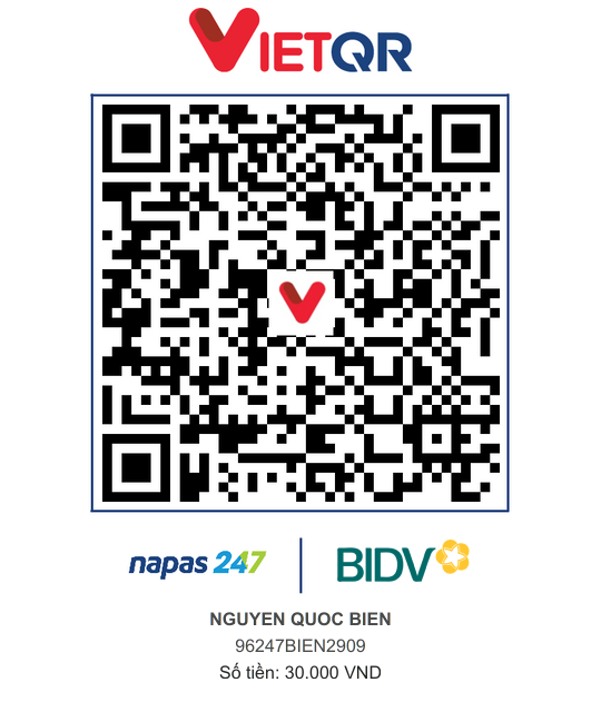 QR Thanh toán BIDV