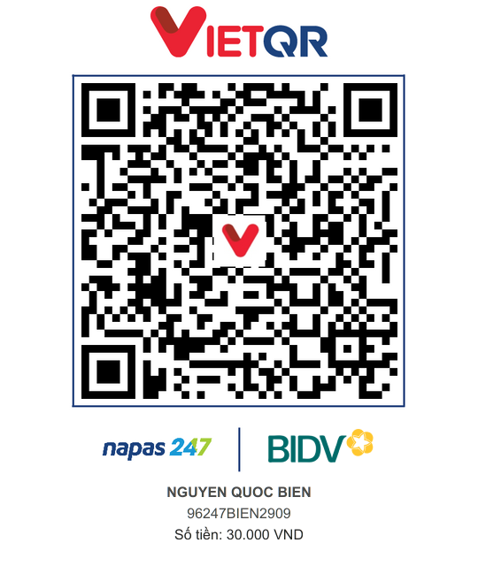 QR Thanh toán BIDV