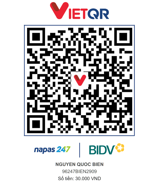 QR Thanh toán BIDV