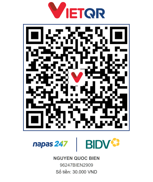 QR Thanh toán BIDV