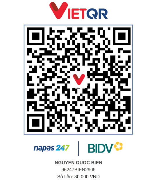 QR Thanh toán BIDV