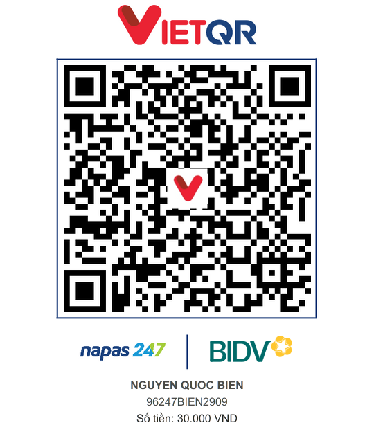 QR Thanh toán BIDV