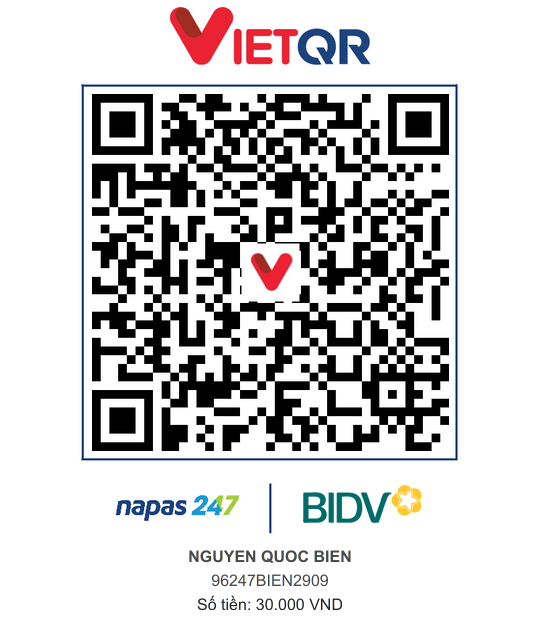 QR Thanh toán BIDV