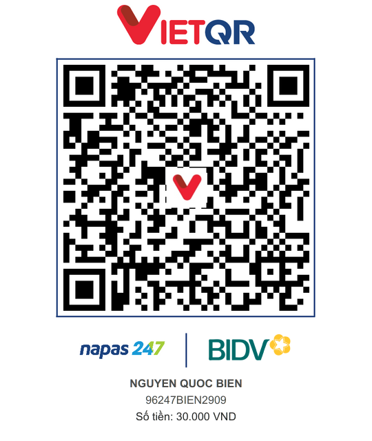 QR Thanh toán BIDV