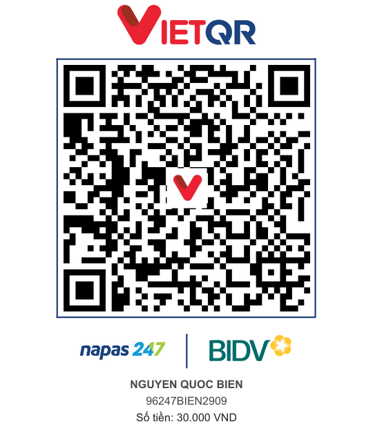 QR Thanh toán BIDV