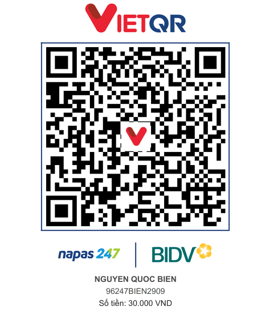 QR Thanh toán BIDV