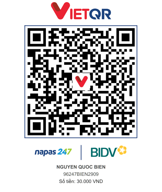 QR Thanh toán BIDV