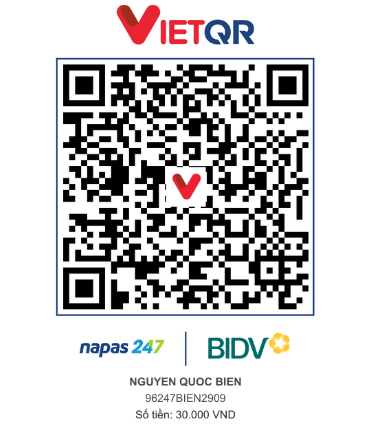 QR Thanh toán BIDV
