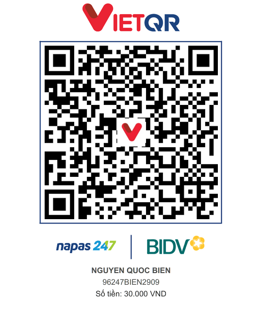 QR Thanh toán BIDV