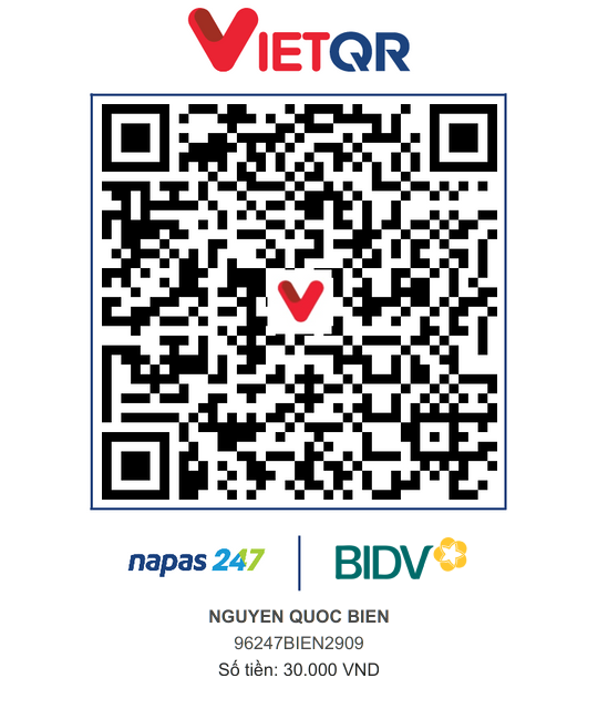 QR Thanh toán BIDV