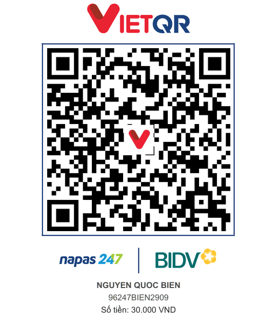 QR Thanh toán BIDV