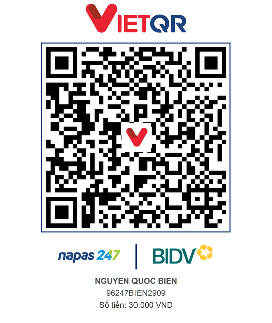 QR Thanh toán BIDV