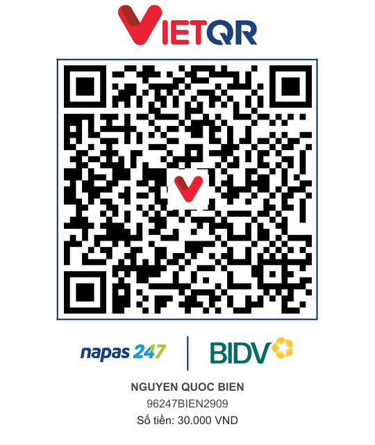 QR Thanh toán BIDV