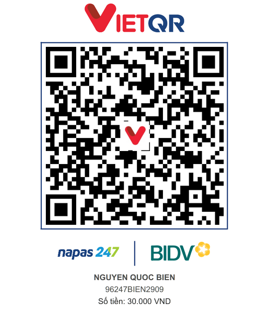 QR Thanh toán BIDV