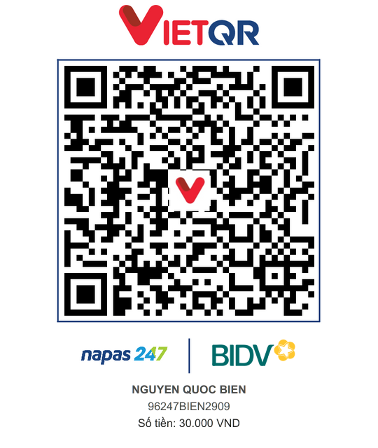 QR Thanh toán BIDV