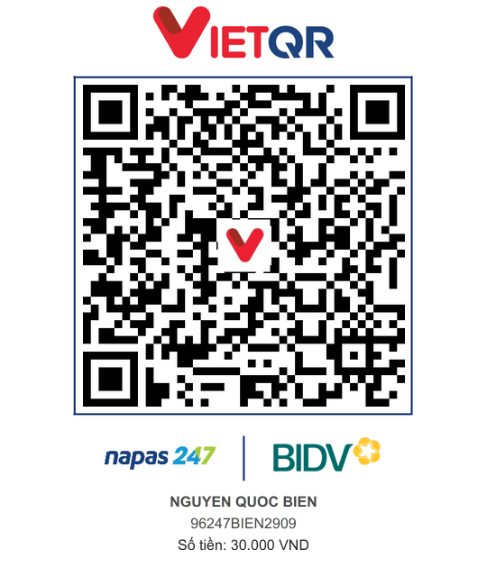QR Thanh toán BIDV