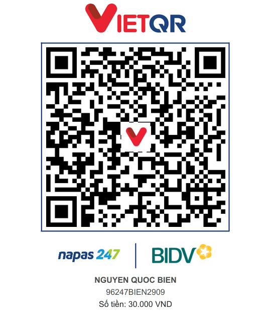 QR Thanh toán BIDV