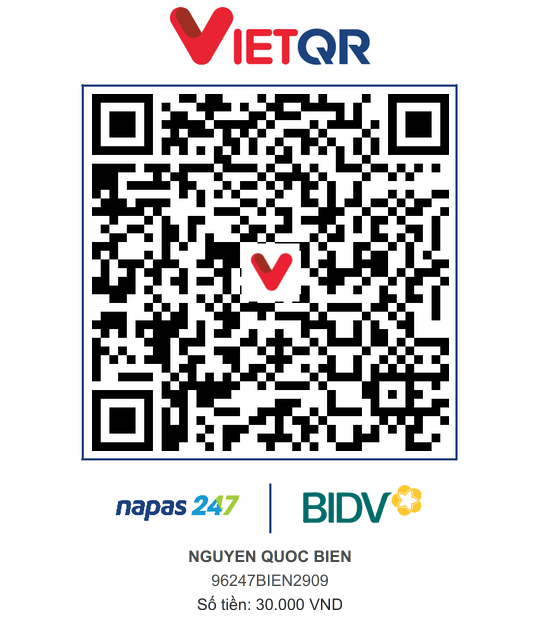 QR Thanh toán BIDV