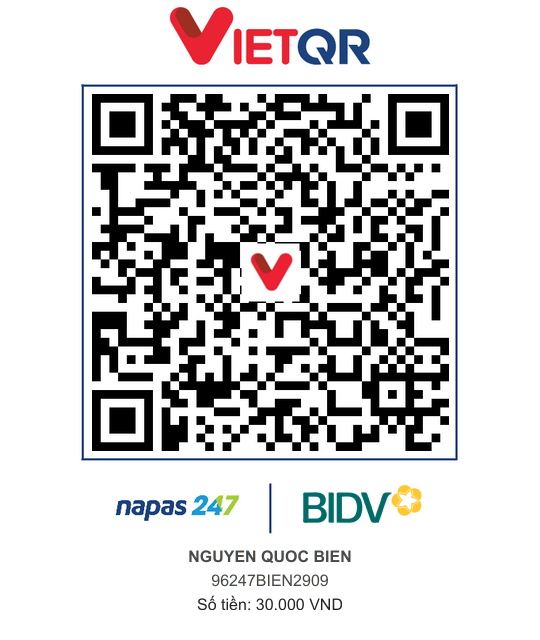 QR Thanh toán BIDV