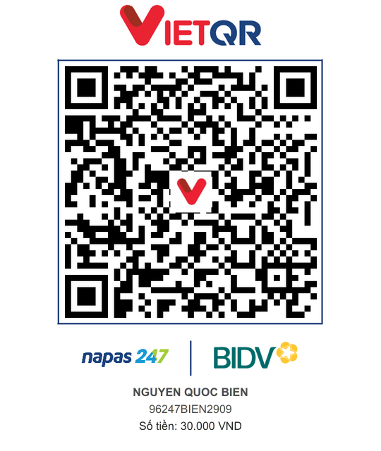 QR Thanh toán BIDV