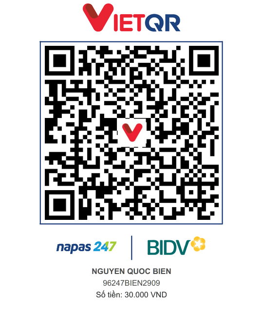 QR Thanh toán BIDV