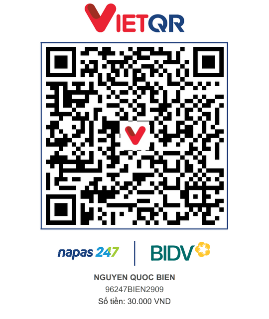 QR Thanh toán BIDV