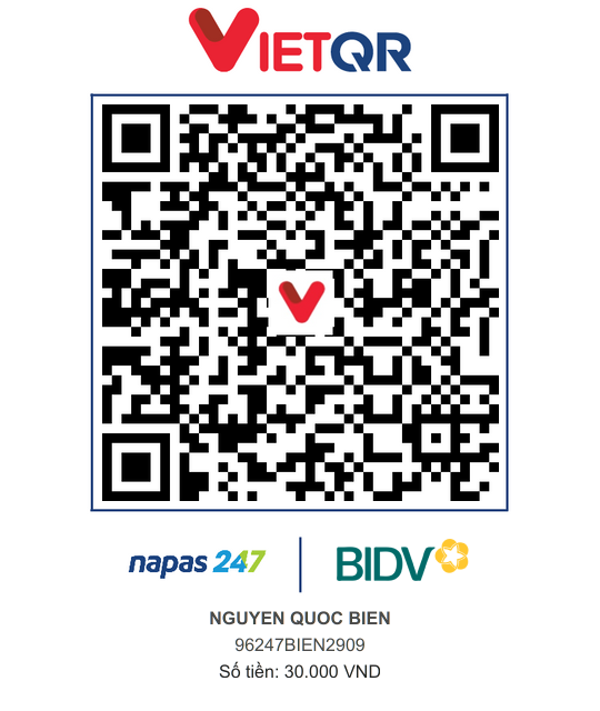 QR Thanh toán BIDV