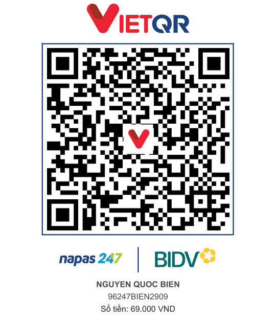 QR Thanh toán BIDV