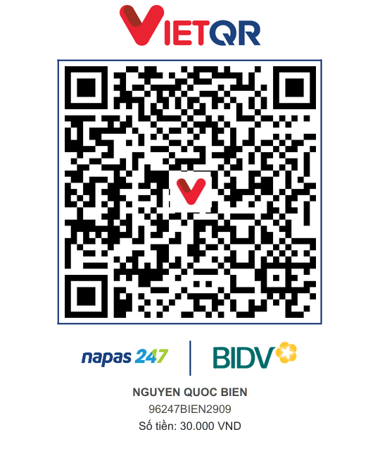 QR Thanh toán BIDV