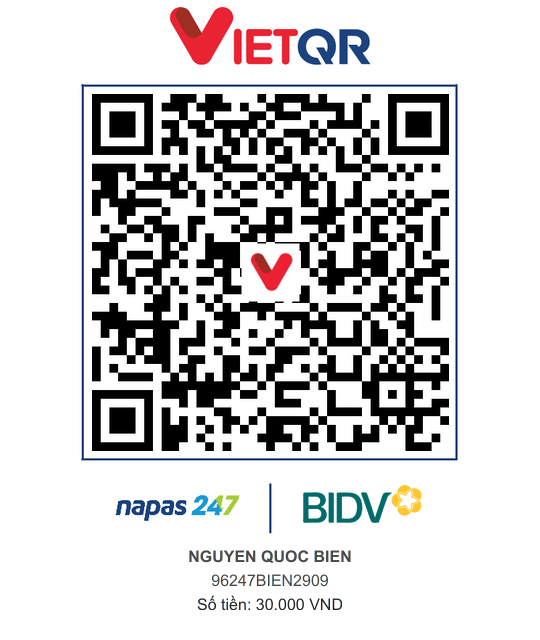 QR Thanh toán BIDV