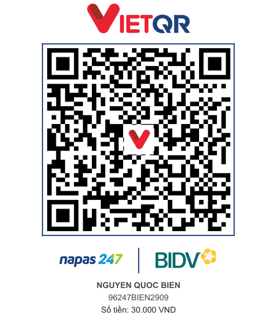 QR Thanh toán BIDV