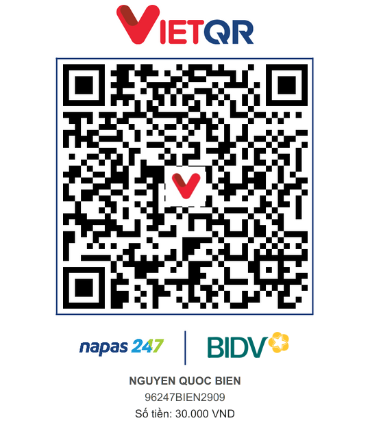 QR Thanh toán BIDV
