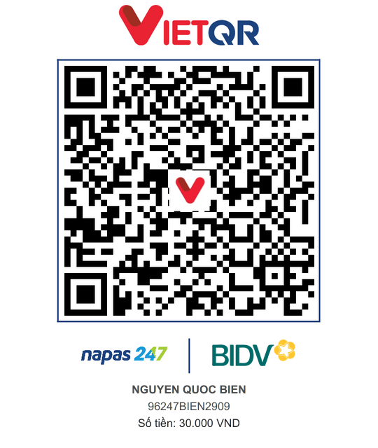 QR Thanh toán BIDV