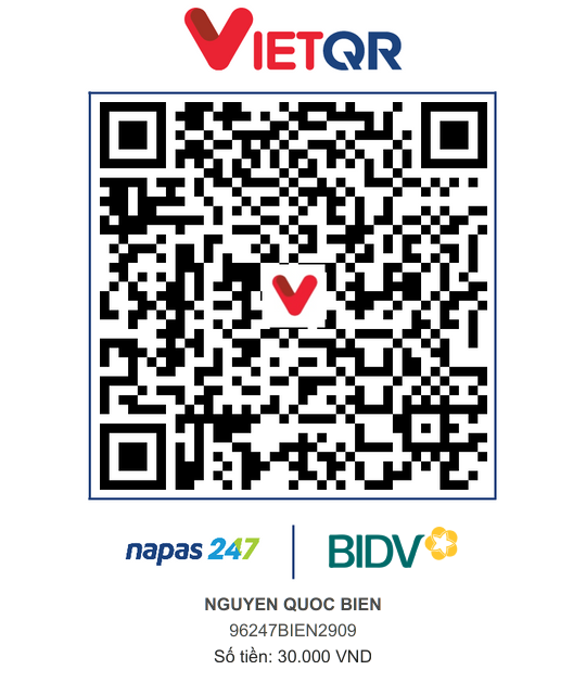 QR Thanh toán BIDV