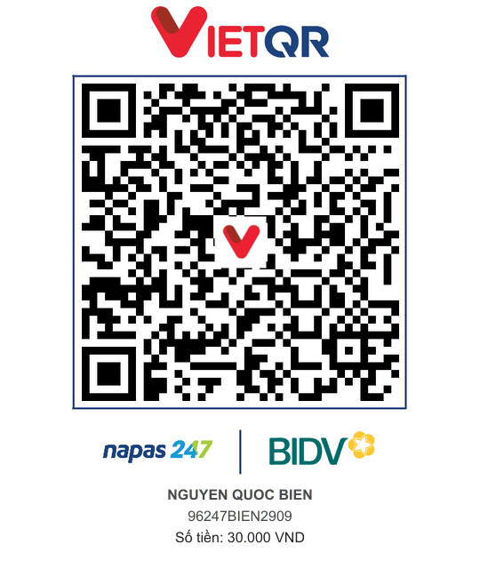 QR Thanh toán BIDV