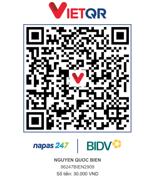 QR Thanh toán BIDV