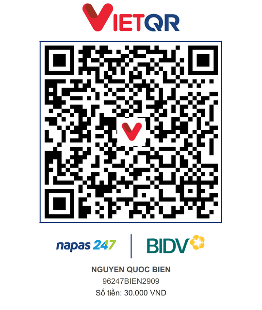 QR Thanh toán BIDV