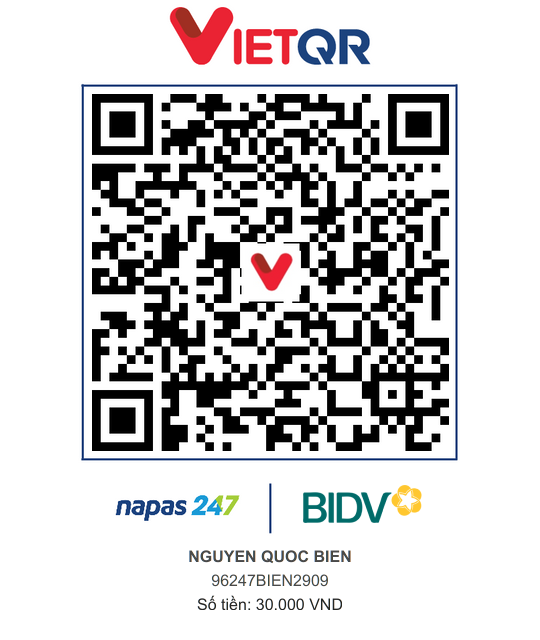 QR Thanh toán BIDV
