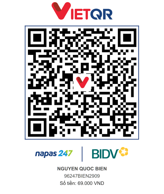 QR Thanh toán BIDV