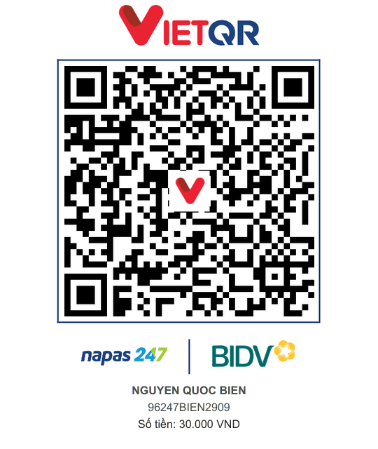 QR Thanh toán BIDV