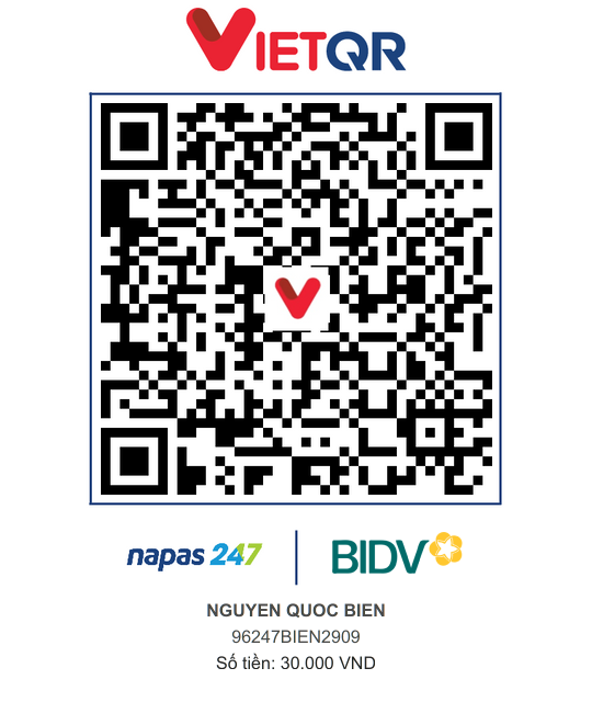 QR Thanh toán BIDV