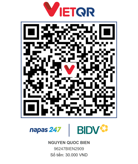 QR Thanh toán BIDV