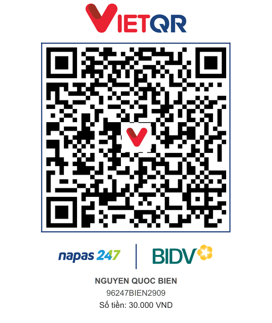 QR Thanh toán BIDV