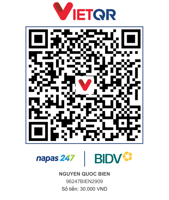 QR Thanh toán BIDV