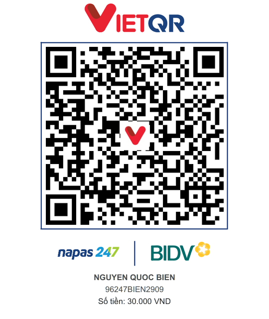 QR Thanh toán BIDV