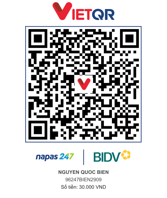 QR Thanh toán BIDV