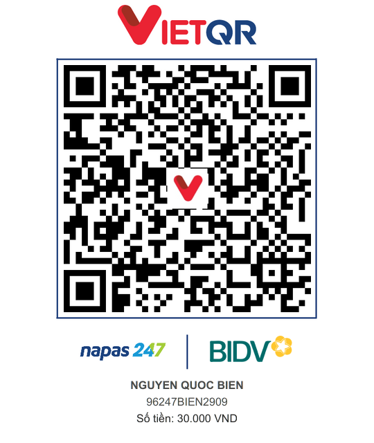 QR Thanh toán BIDV
