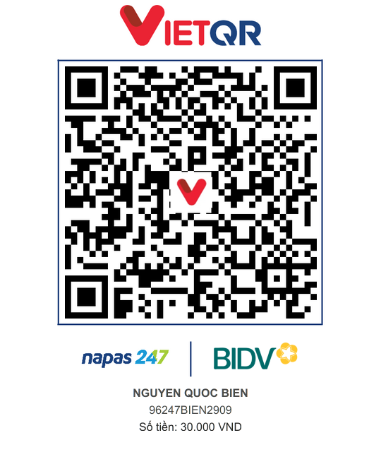 QR Thanh toán BIDV