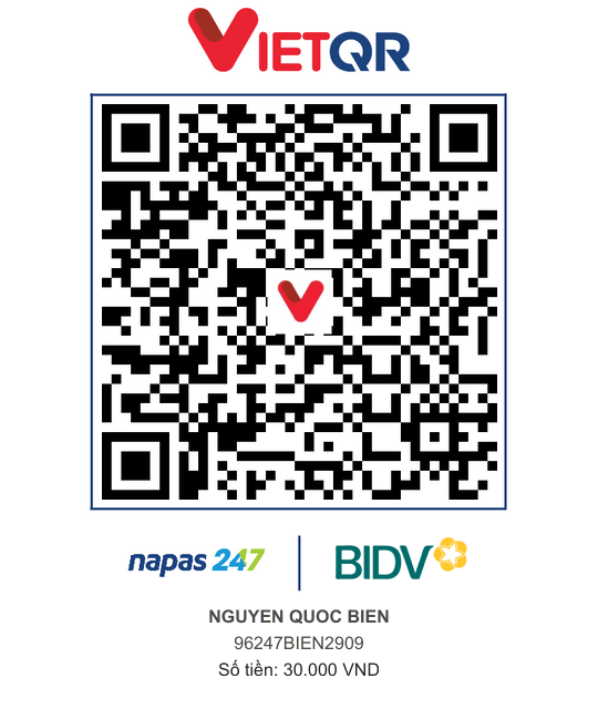 QR Thanh toán BIDV